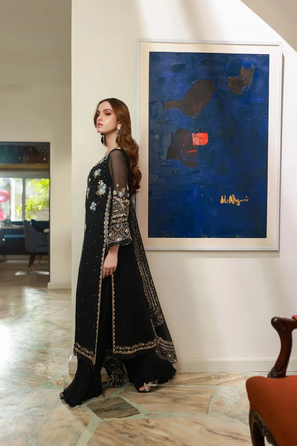 Dhanak | Chiffon Pret | SS25DA-2720 - Rang-e-Khaas