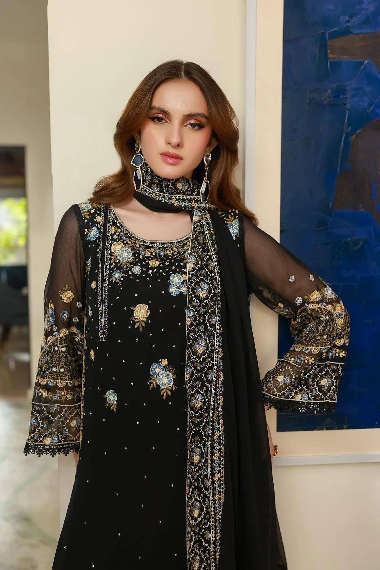 Dhanak | Chiffon Pret | SS25DA-2720 - Rang-e-Khaas