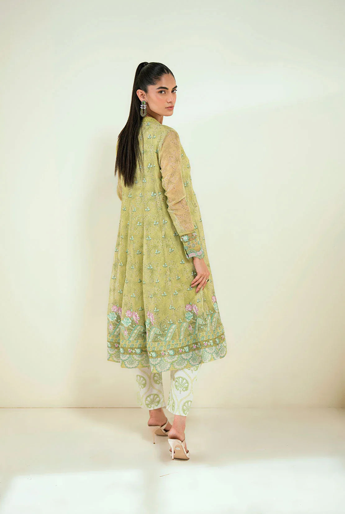 Dhanak | Signature Pret | SS25DA-2729 L-GREEN - Rang-e-Khaas
