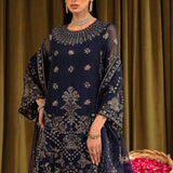 Alizeh | Formals Collection | Daim - V16D08 Embroidered Chiffon Blue