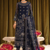 Alizeh | Formals Collection | Daim - V16D08 Embroidered Chiffon Blue