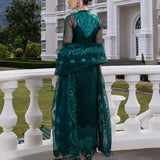 Zainab Chottani Embroidered Organza 3Pc Suit D-01 Zeina