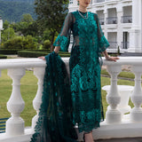 Zainab Chottani Embroidered Organza 3Pc Suit D-01 Zeina