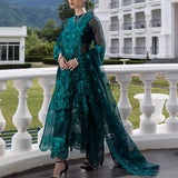 Zainab Chottani Embroidered Organza 3Pc Suit D-01 Zeina