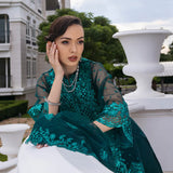 Zainab Chottani Embroidered Organza 3Pc Suit D-01 Zeina