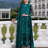 Zainab Chottani Embroidered Organza 3Pc Suit D-01 Zeina