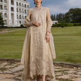 Zainab Chottani Embroidered Organza 3Pc Suit D-04 Ivana  3 s
