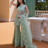 Zainab Chottani Embroidered Organza 3Pc Suit D-05 Sherine