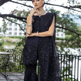 Zainab Chottani Embroidered Organza 3Pc Suit D-06 Dorée