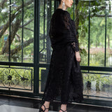 Zainab Chottani Embroidered Organza 3Pc Suit D-06 Dorée