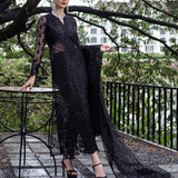 Zainab Chottani Embroidered Organza 3Pc Suit D-06 Dorée