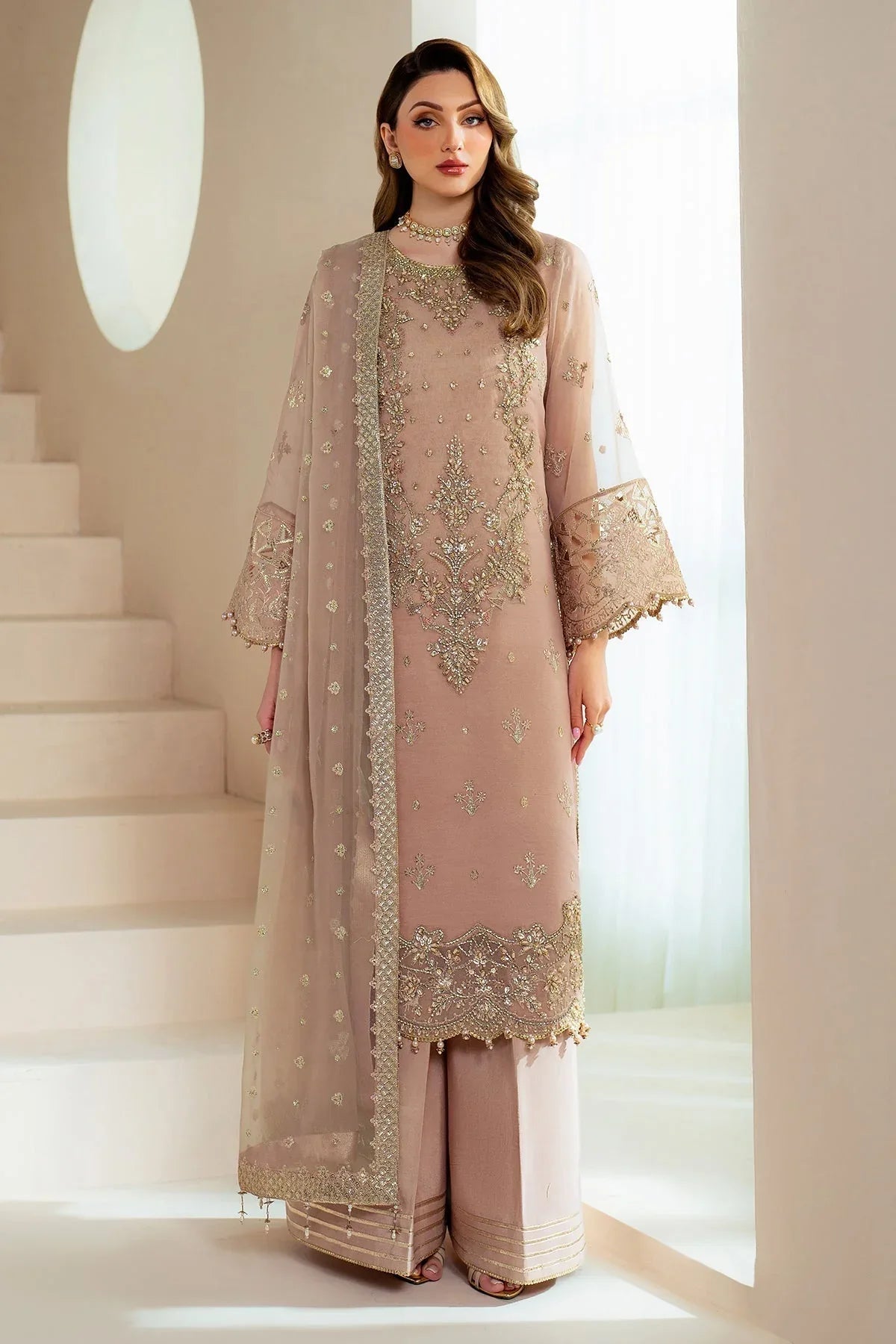 Alizeh | Aymal Chiffon | AF-BHM-4043-Jade - Rang-e-Khaas