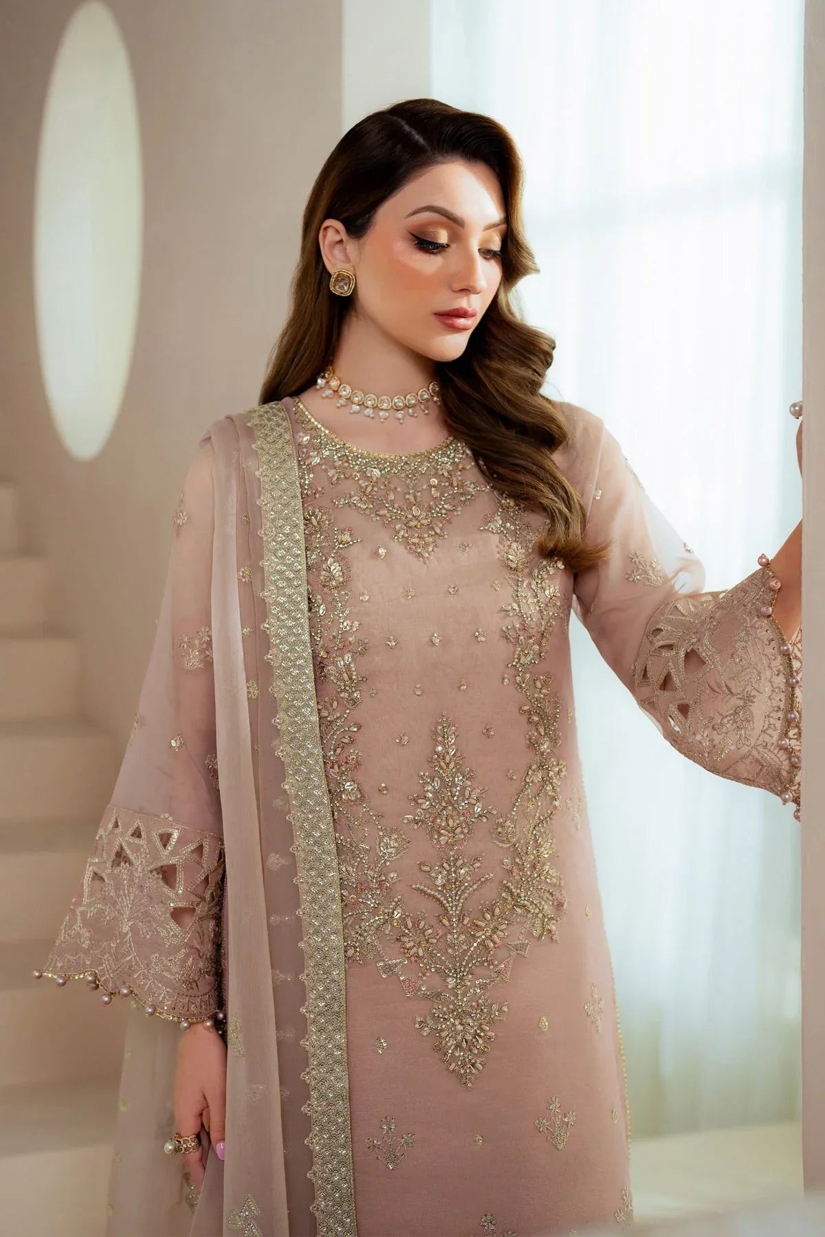 Alizeh | Aymal Chiffon | AF-BHM-4043-Jade - Rang-e-Khaas