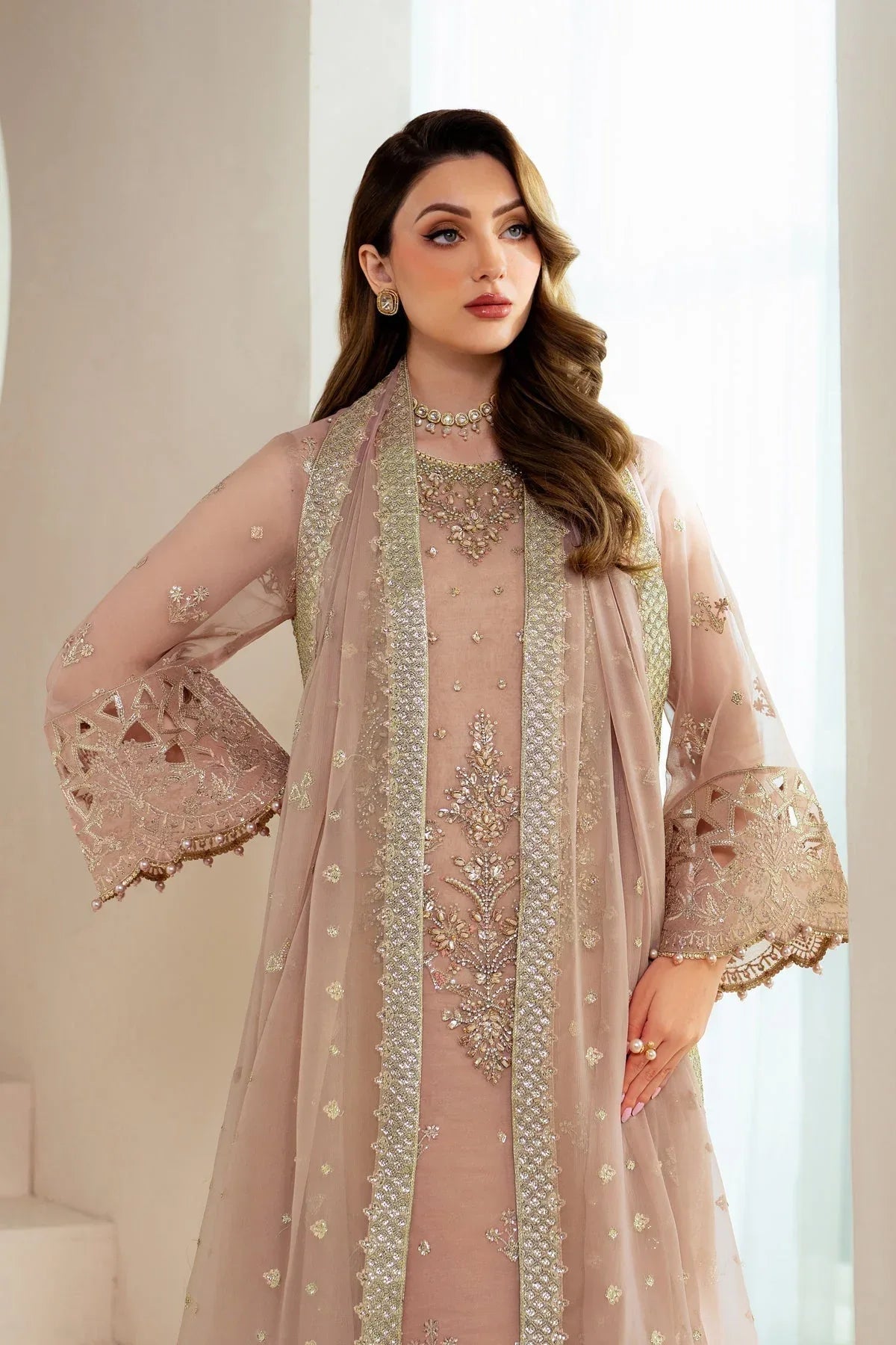 Alizeh | Aymal Chiffon | AF-BHM-4043-Jade - Rang-e-Khaas