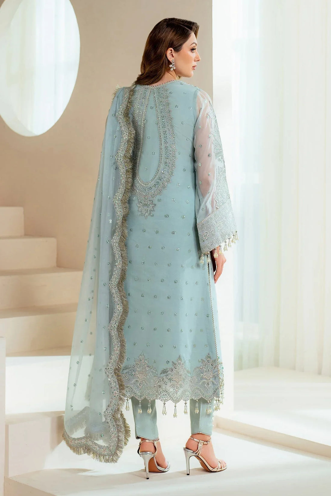 Alizeh | Aymal Chiffon | AF-BHM-4044-Orla - Rang-e-Khaas
