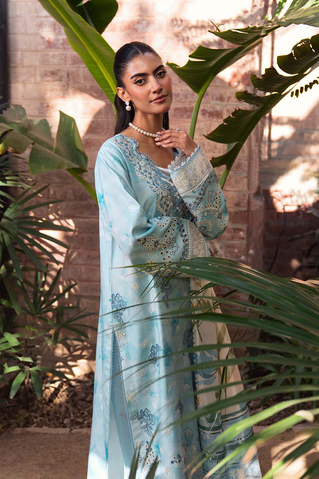 Neeshay | Summer Lines Printkari 25 | SKY-WAVE - Rang-e-Khaas