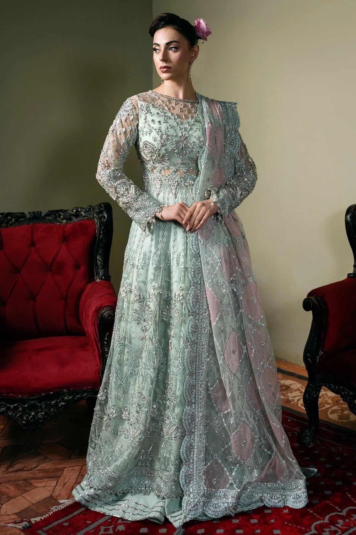 Mina Kashif | Kahani Formals | Zarpash - Rang-e-Khaas