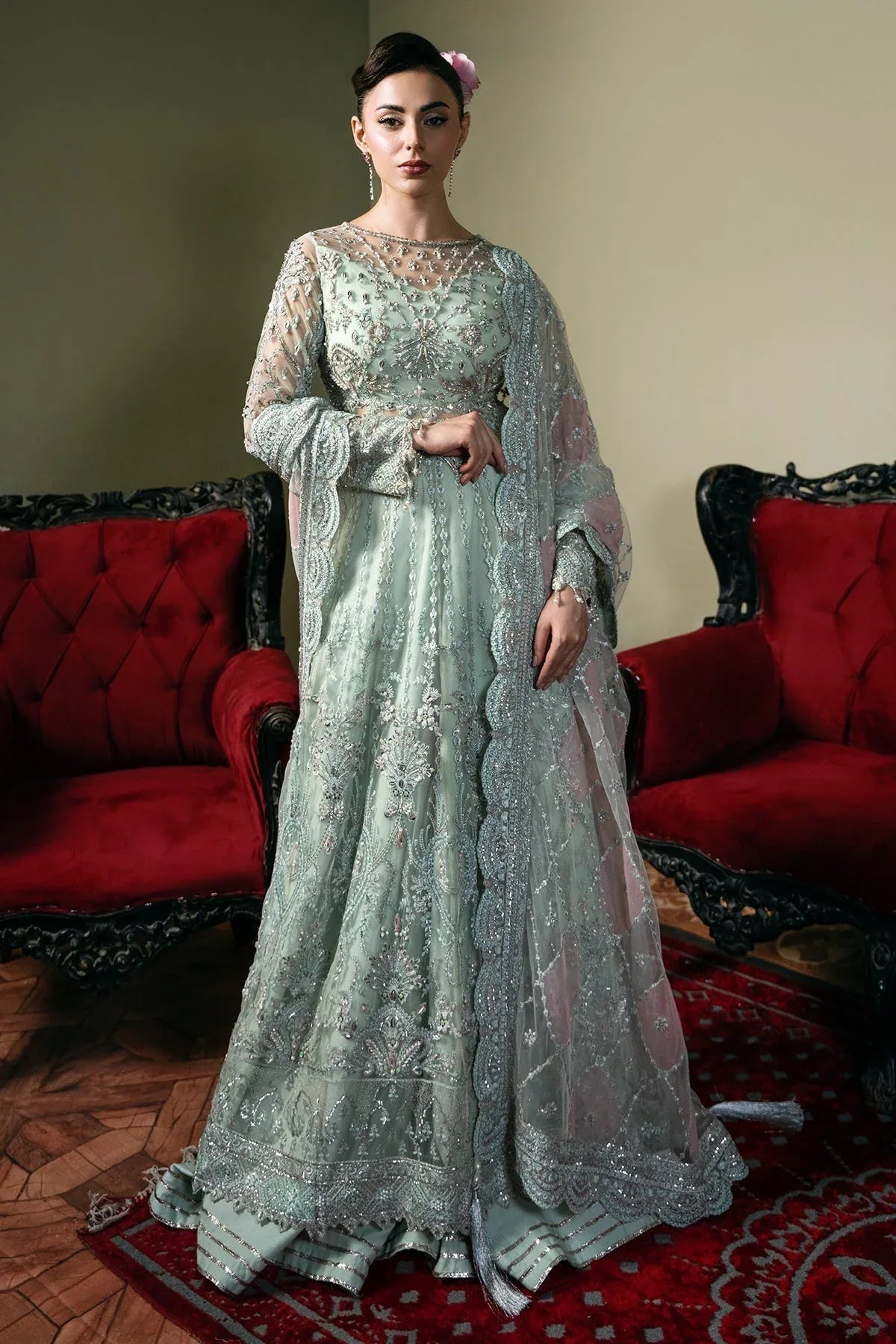 Mina Kashif | Kahani Formals | Zarpash - Rang-e-Khaas