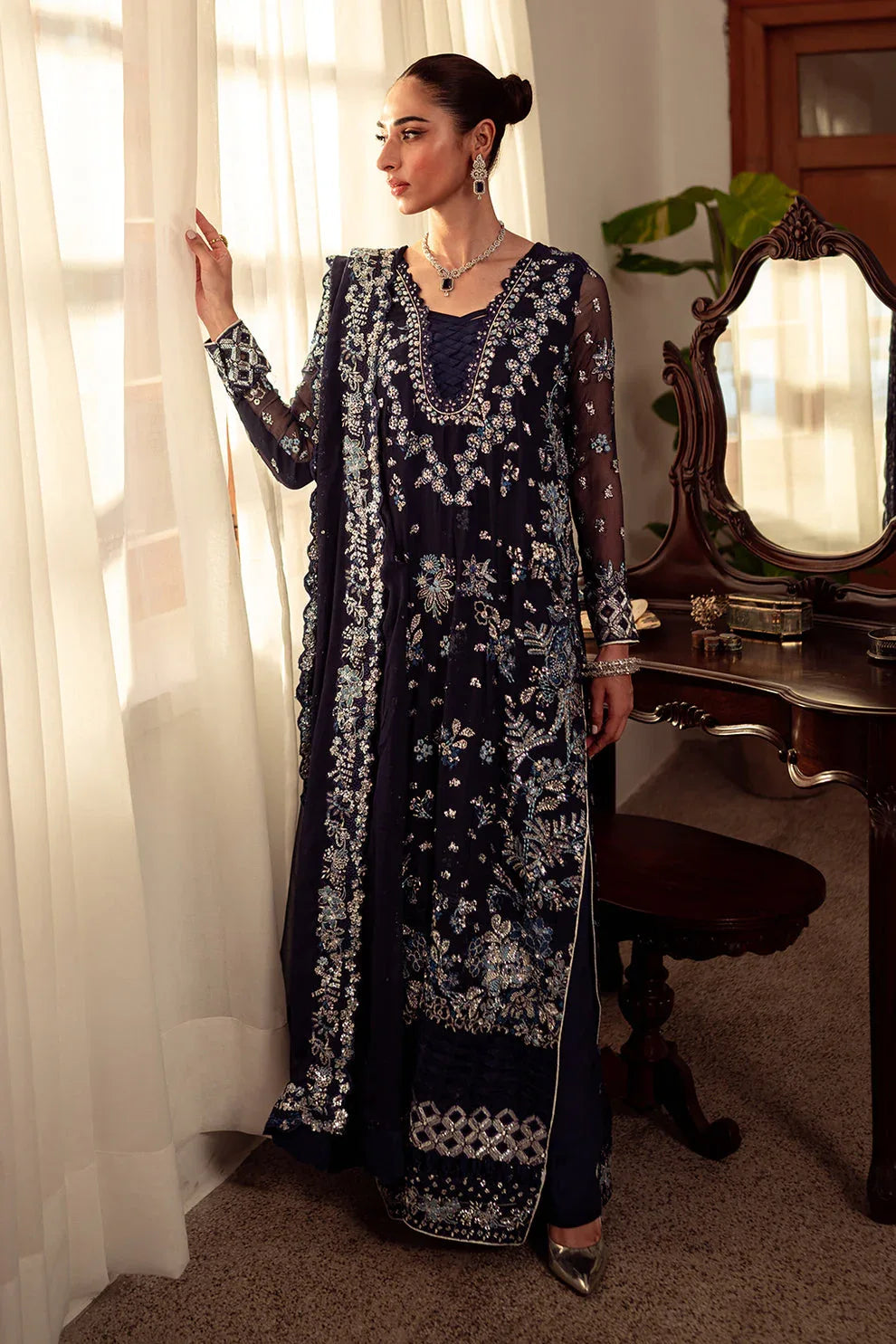 Neeshay | Dastaan Luxury Chiffon | Neelam - Rang-e-Khaas