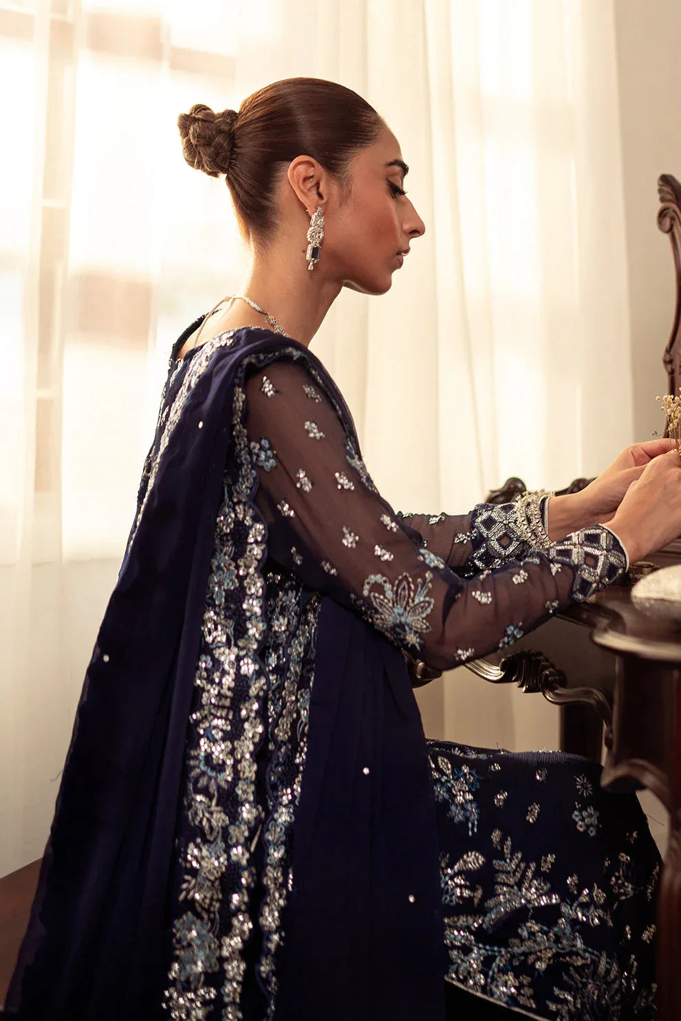 Neeshay | Dastaan Luxury Chiffon | Neelam - Rang-e-Khaas