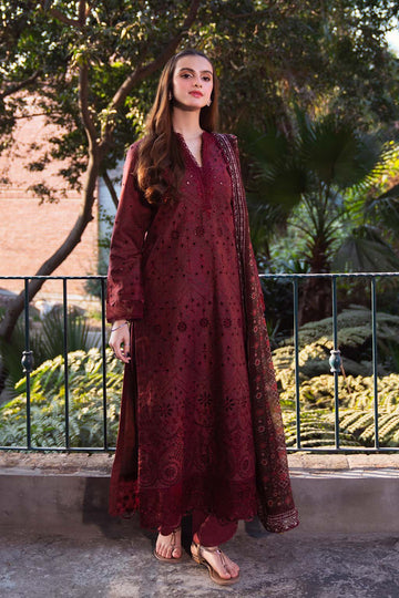 Neeshay | Summer Lines Printkari 25 | GARNET - Rang-e-Khaas