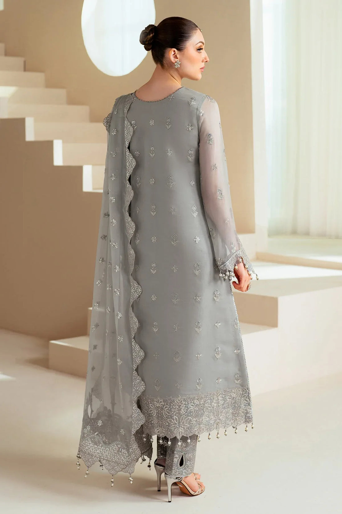 Alizeh | Aymal Chiffon | AF-BHM-4046-Ahvi - Rang-e-Khaas