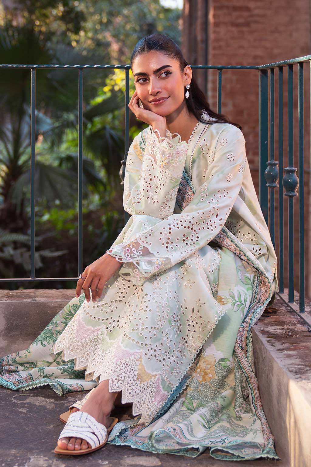Neeshay | Summer Lines Printkari 25 | MEADOW MIST