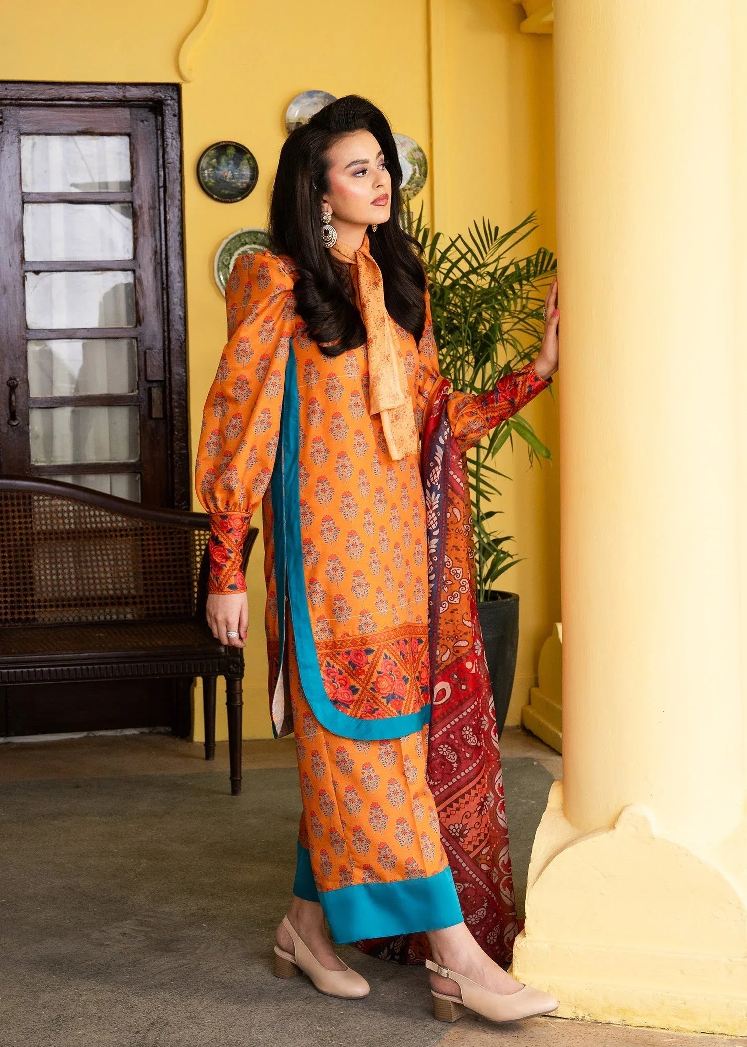 Maria Osama Khan | Retro Lawn 25 | Nehr - Rang-e-Khaas