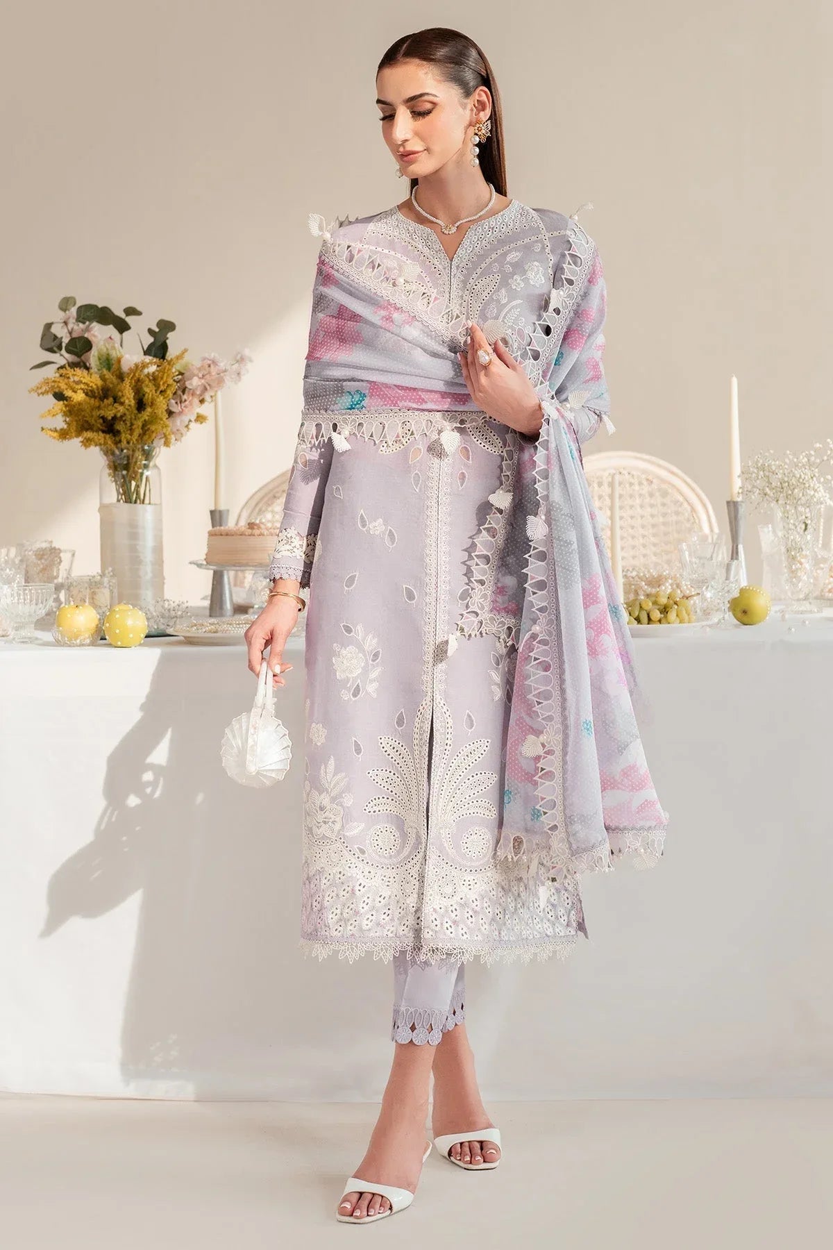 Jazmin | Iris Luxury Lawn 25 | IL'25-D06 - Rang-e-Khaas