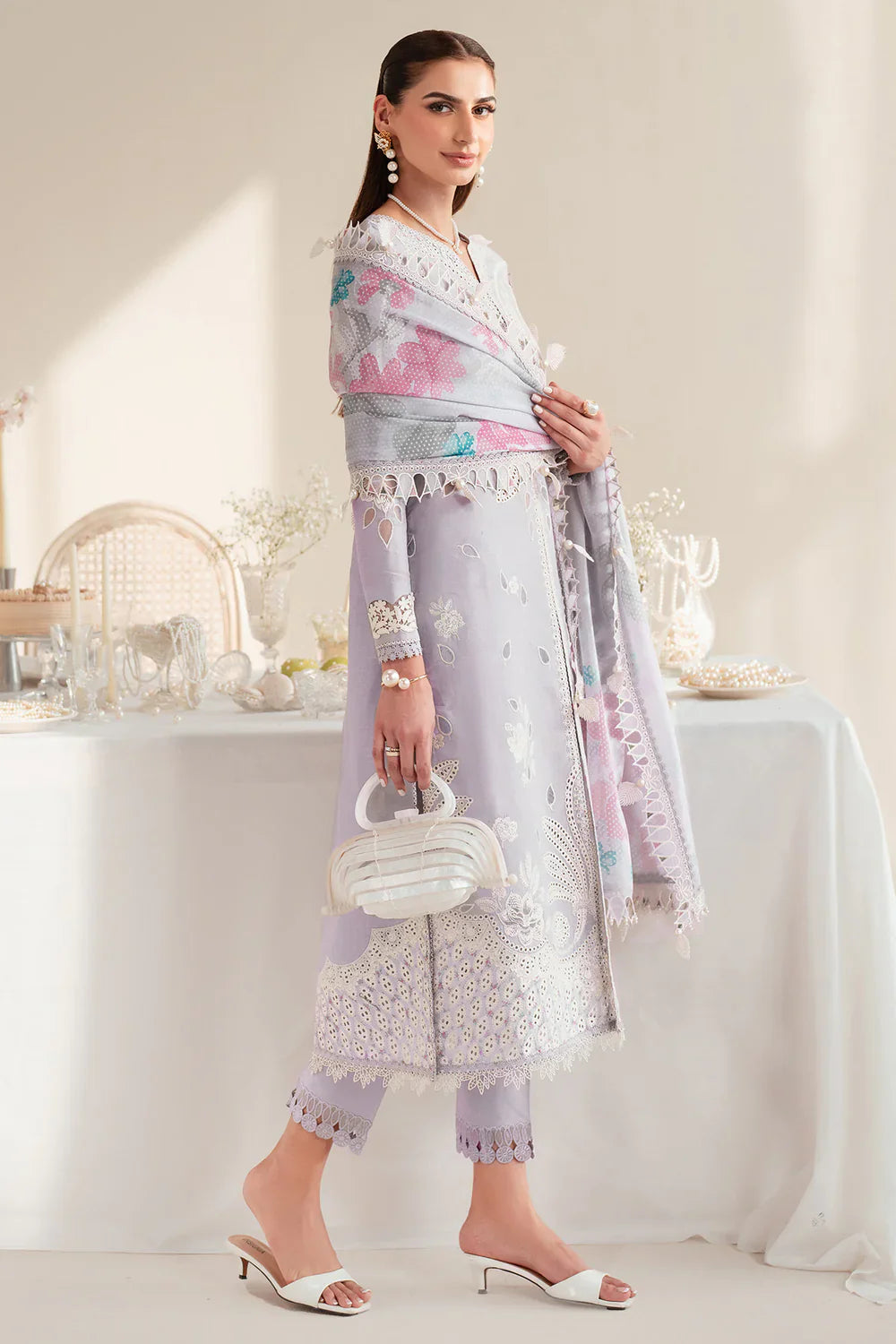 Jazmin | Iris EMBROIDERED DOBBY LAWN IL'25-D06