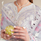 Jazmin | Iris EMBROIDERED DOBBY LAWN IL'25-D06