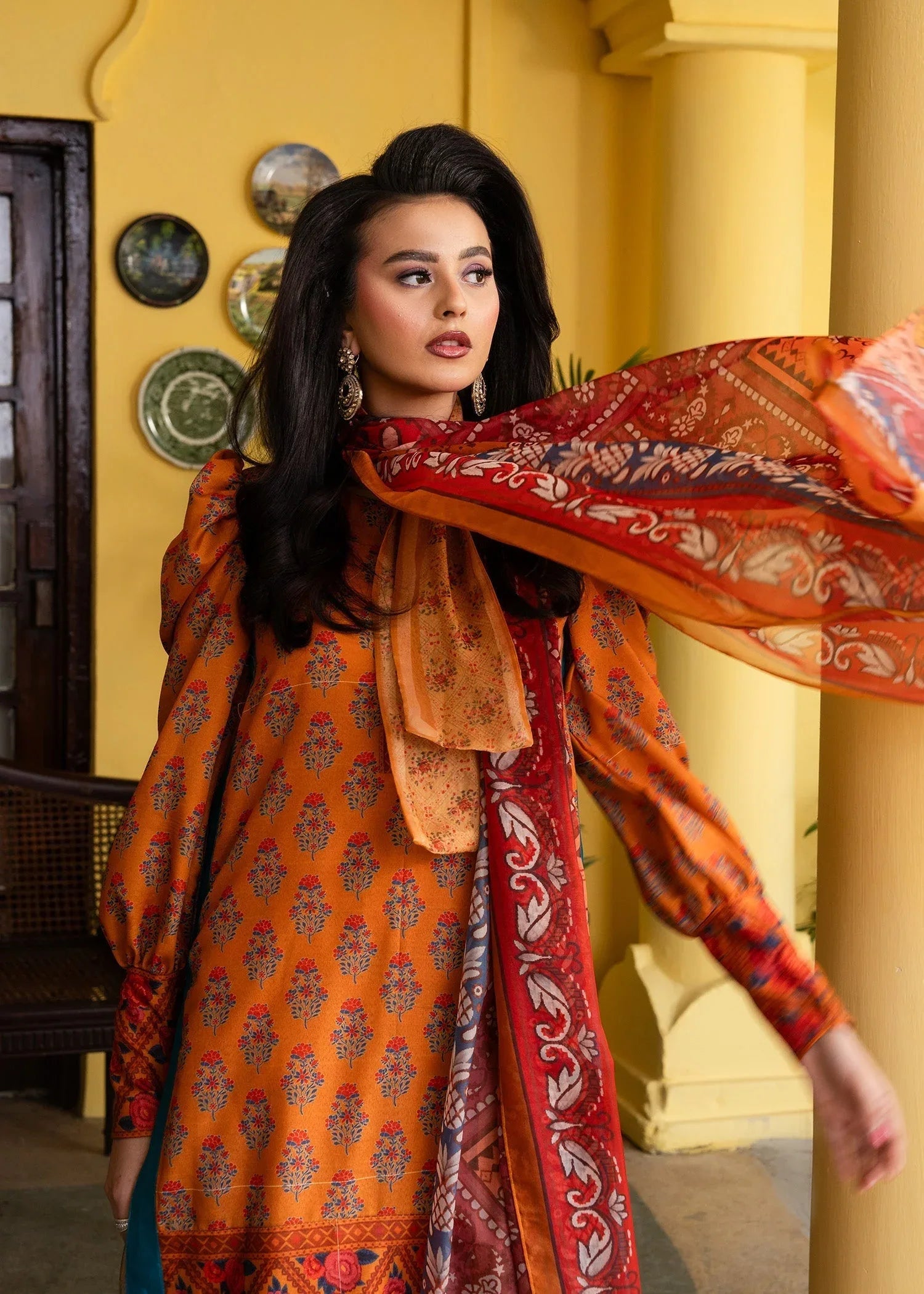 Maria Osama Khan | Retro Lawn 25 | Nehr - Rang-e-Khaas