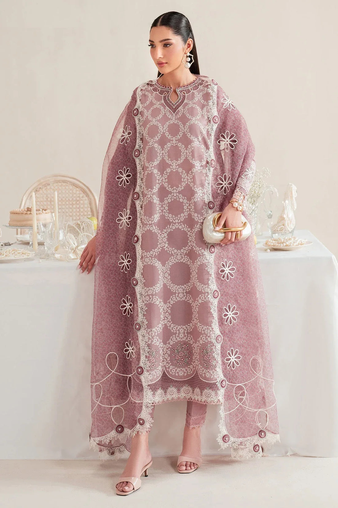 Jazmin | Iris Luxury Lawn 25 | IL'25-D10 - Rang-e-Khaas