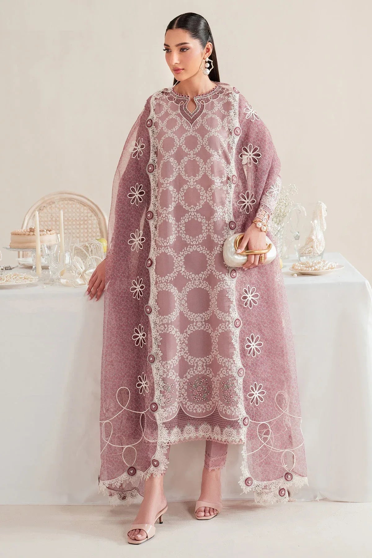 Jazmin | Iris Luxury Lawn 25 | IL'25-D10 - Rang-e-Khaas