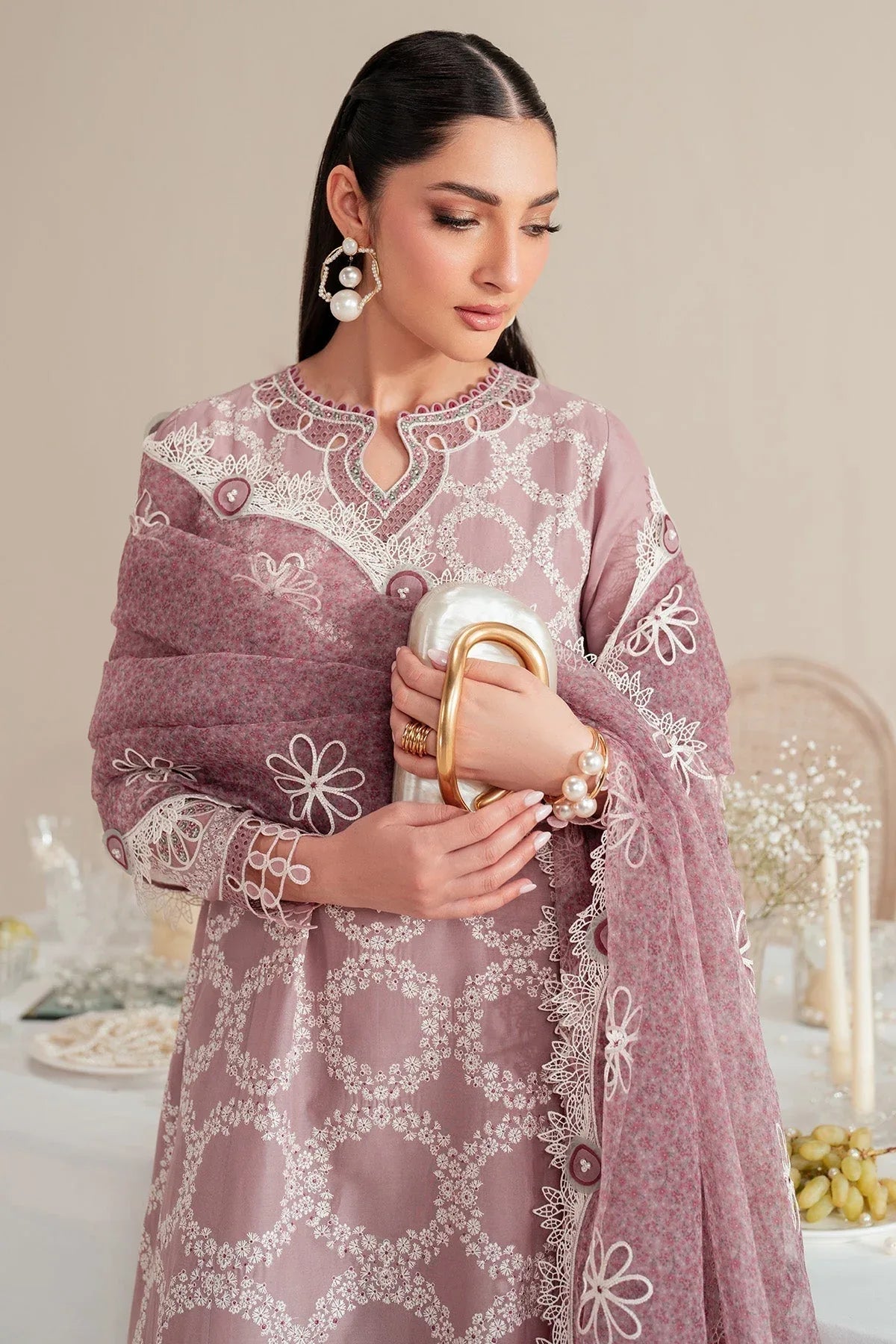 Jazmin | Iris Luxury Lawn 25 | IL'25-D10 - Rang-e-Khaas
