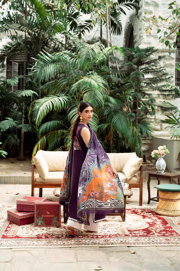 Florent | Eid Edits Luxury Lawn | FEE - 1A - Rang-e-Khaas