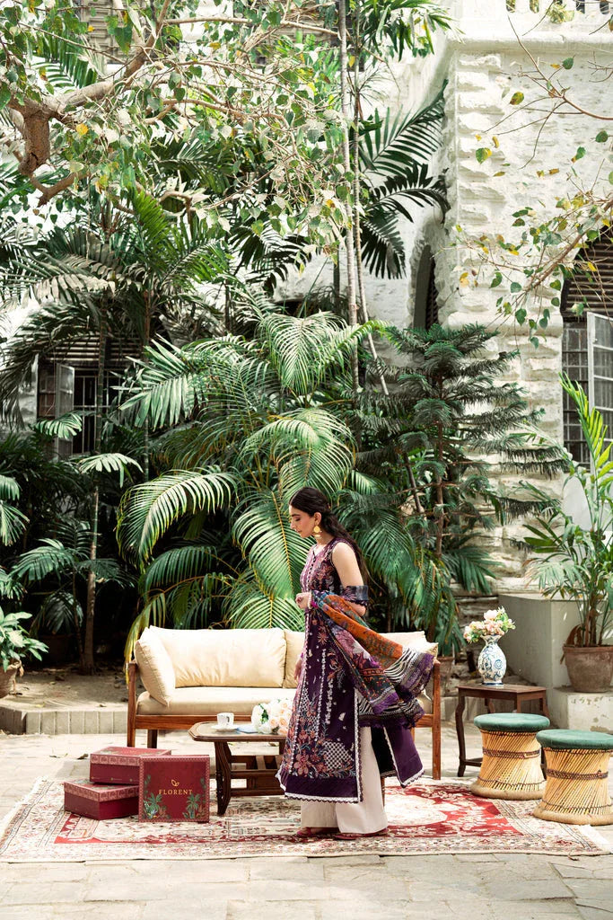 Florent | Eid Edits Luxury Lawn | FEE - 1A - Rang-e-Khaas