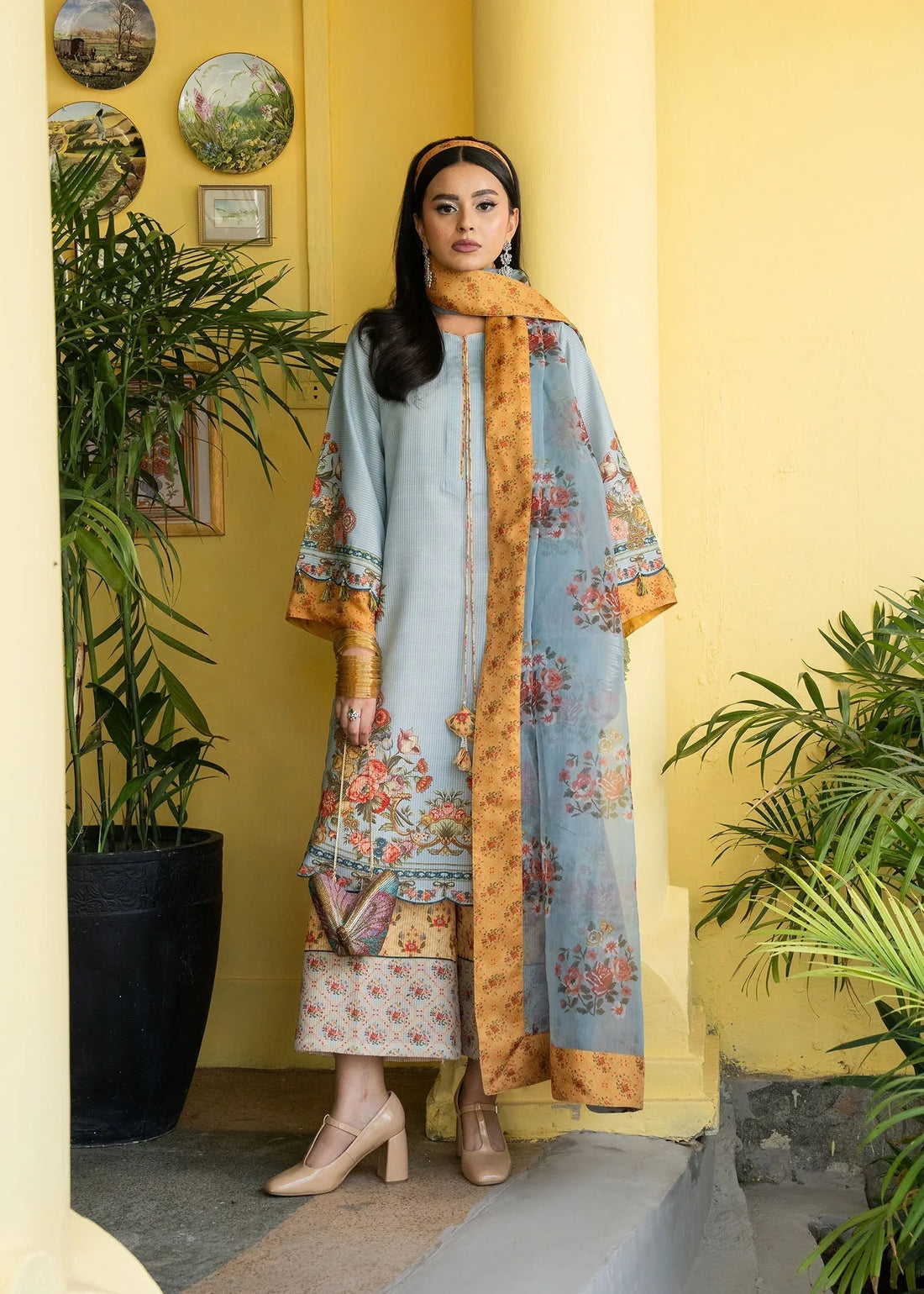Maria Osama Khan | Retro Lawn 25 | Sama - Rang-e-Khaas