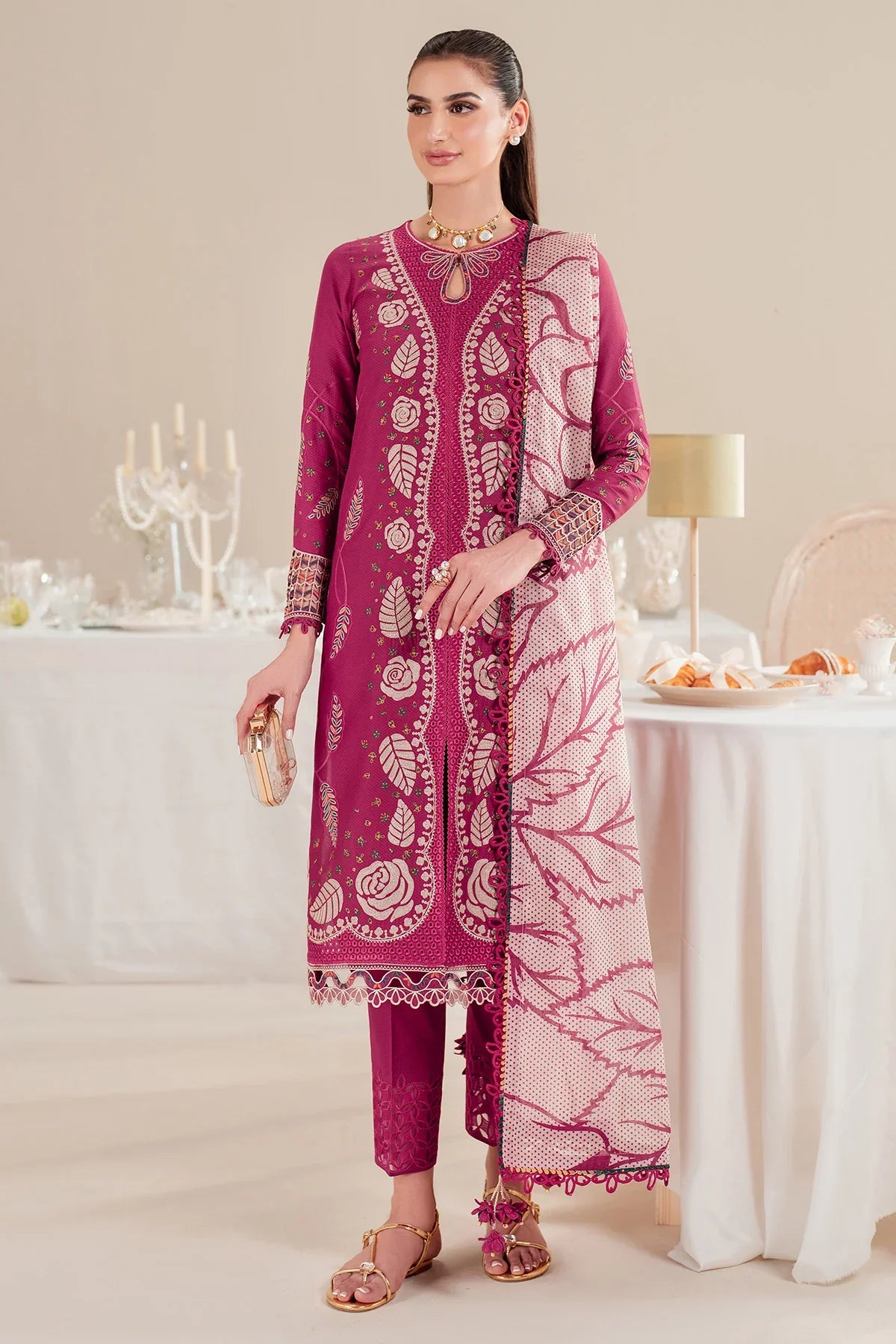 Jazmin | Iris EMBROIDERED DOBBY LAWN IL'25-D05