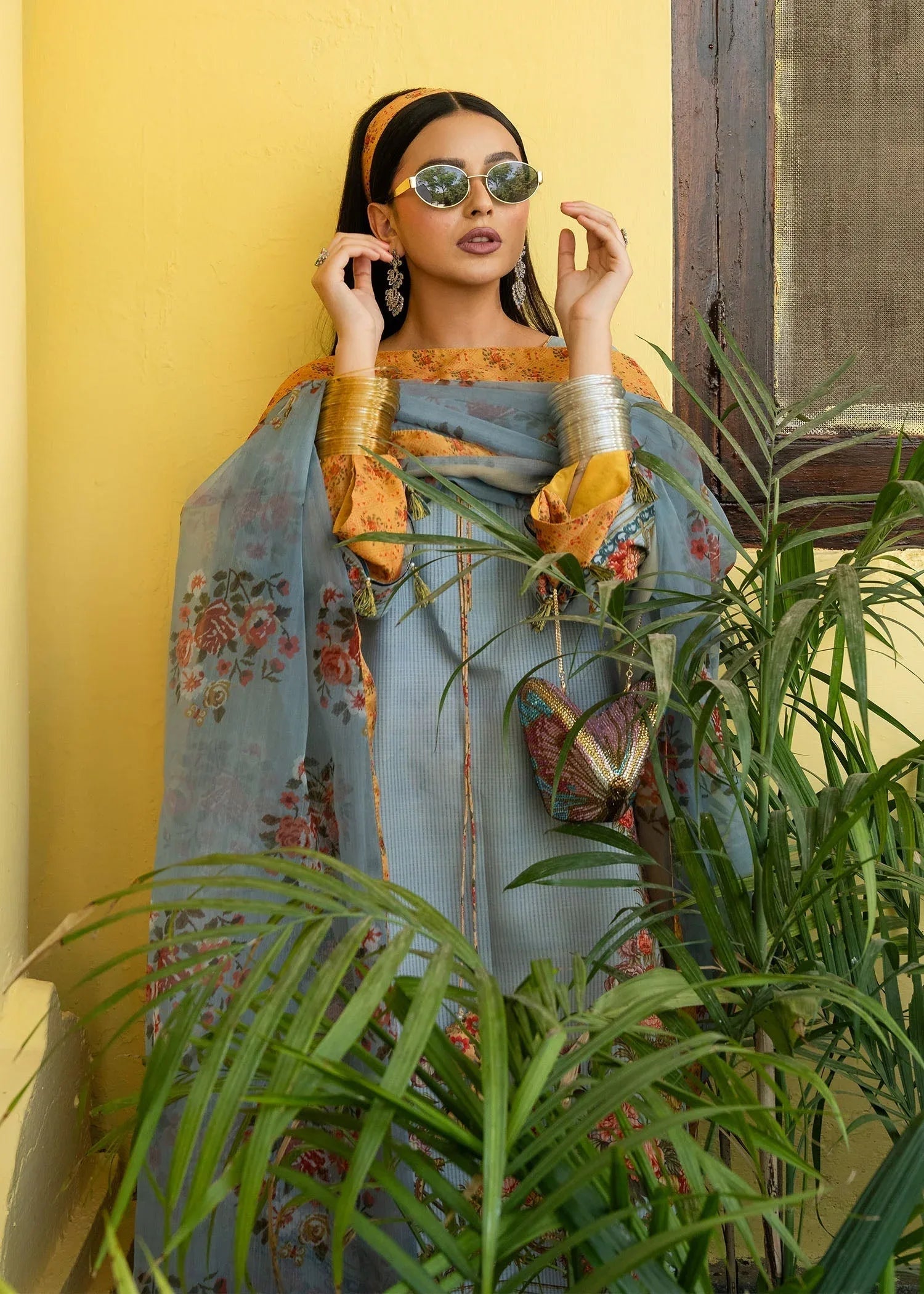 Maria Osama Khan | Retro Lawn 25 | Sama - Rang-e-Khaas