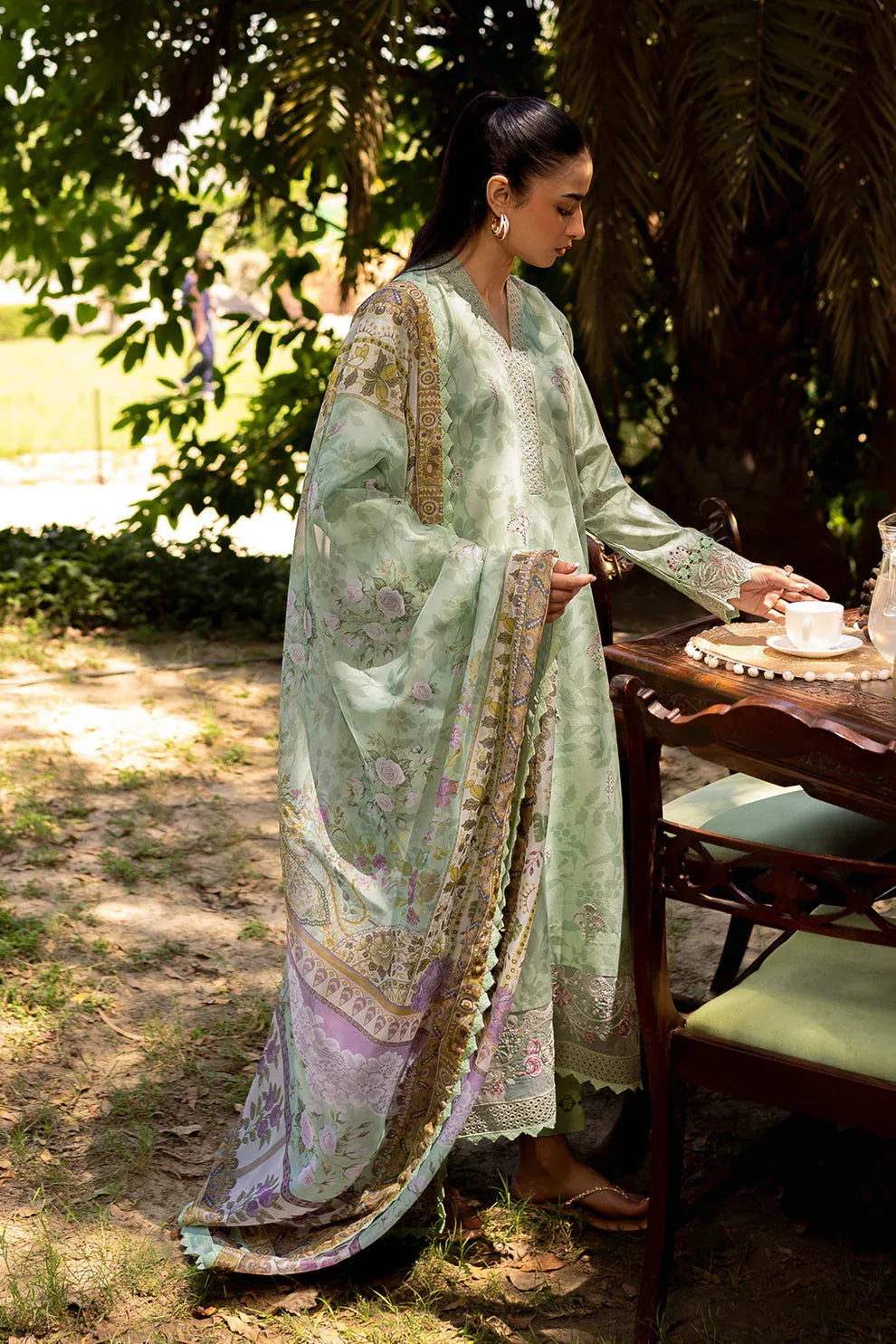 Neeshay | Summer Lines Printkari | SAGE BRUSH - Rang-e-Khaas