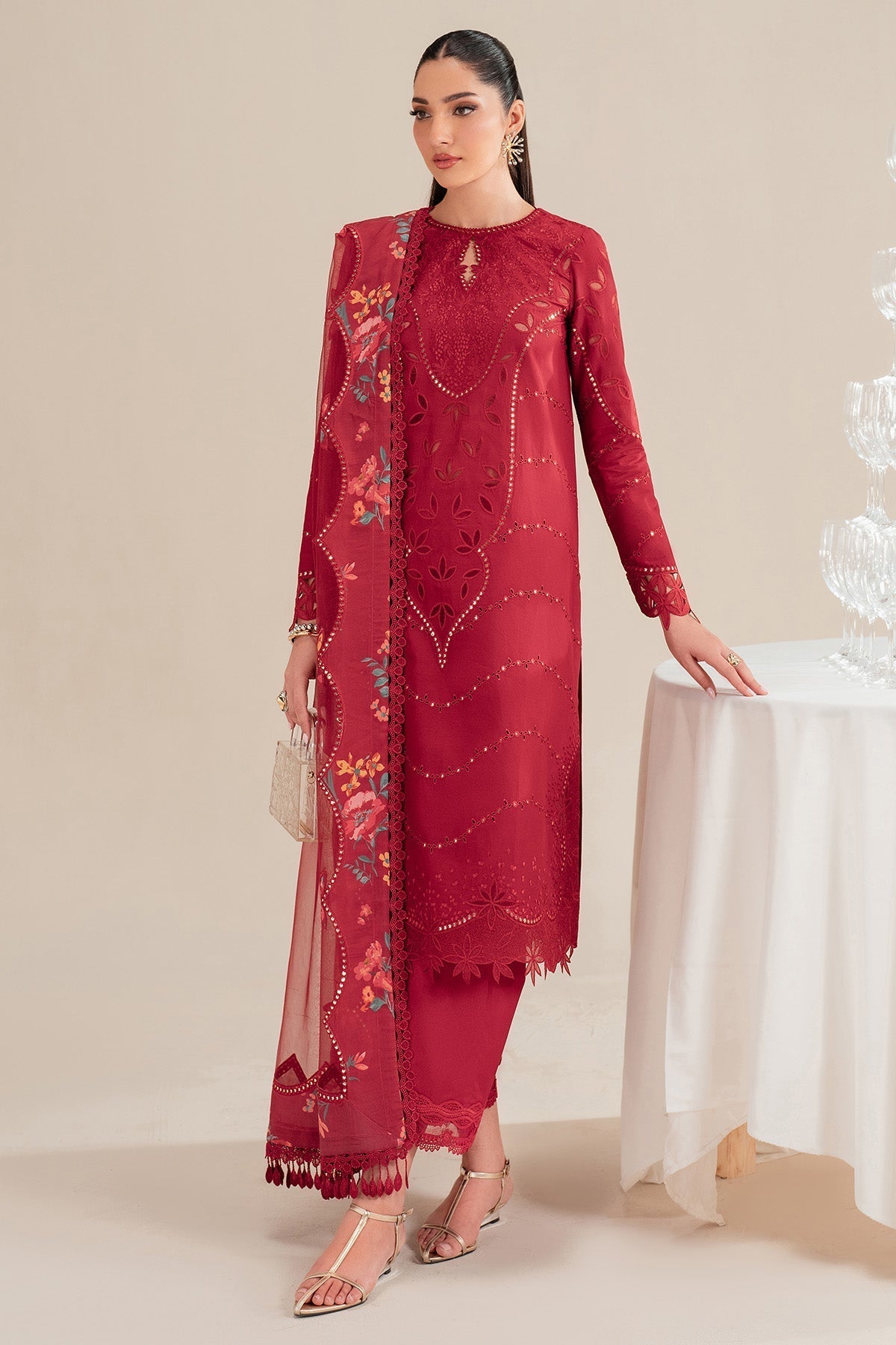 Jazmin | Iris Luxury Lawn 25 | IL'25-D03 - Rang-e-Khaas