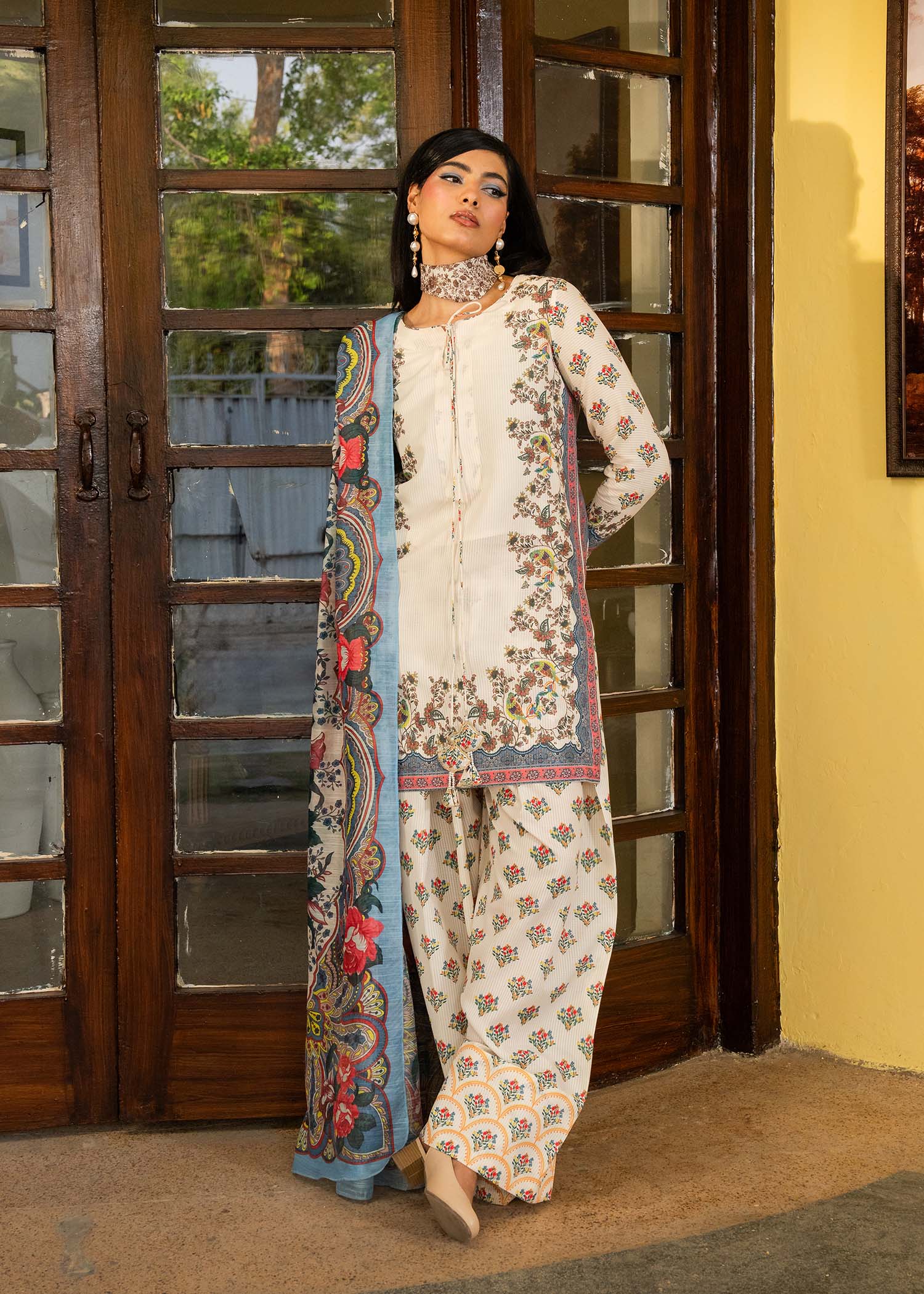 Maria Osama Khan | Retro Lawn 25 | Jasmine - Rang-e-Khaas