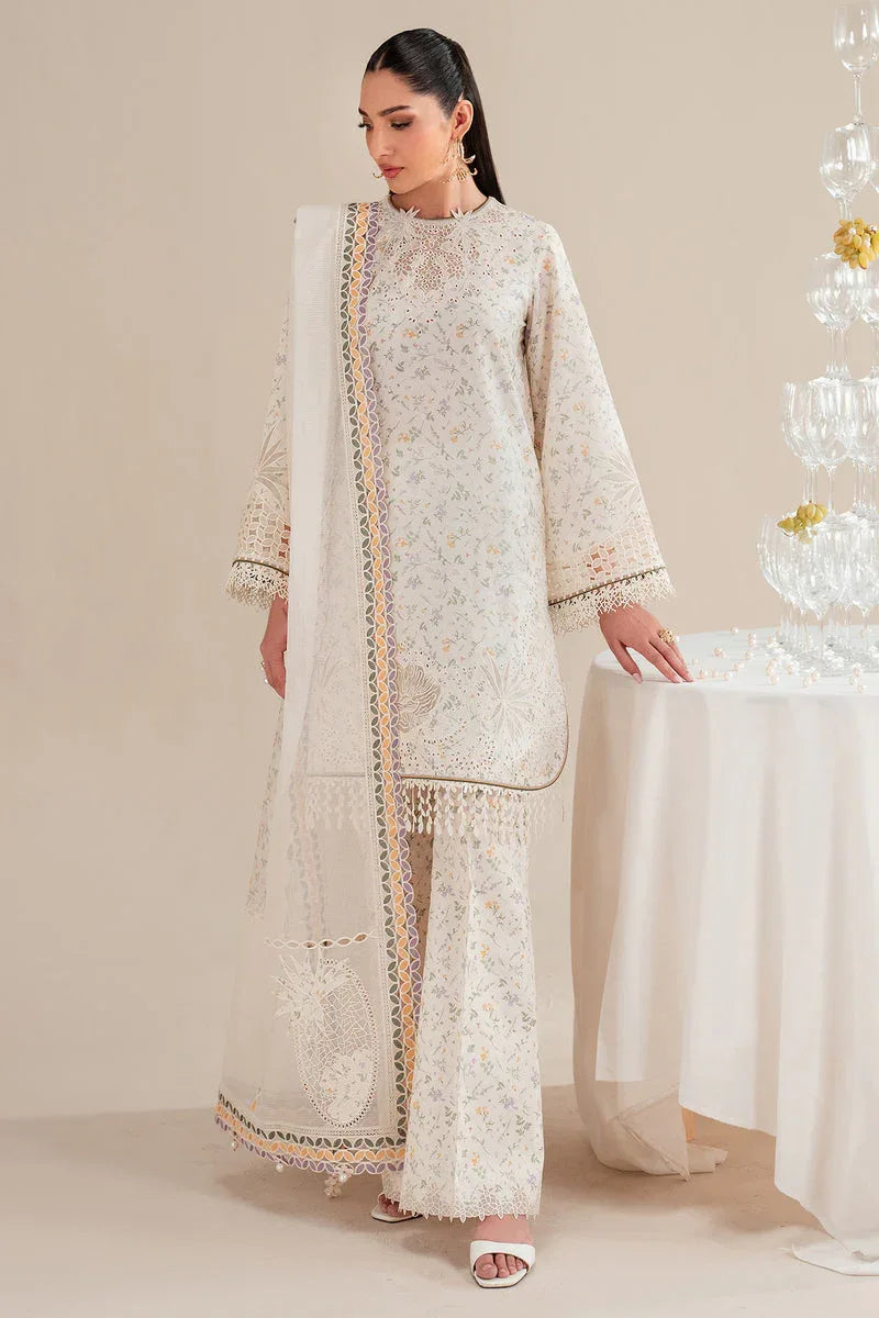 Jazmin | Iris Luxury Lawn 25 | IL'25-D09 - Rang-e-Khaas