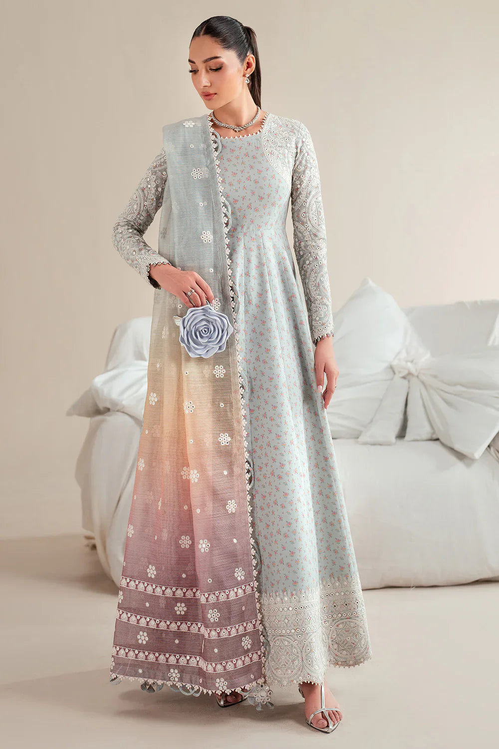 Jazmin | Iris EMBROIDERED LAWN IL'25-D04