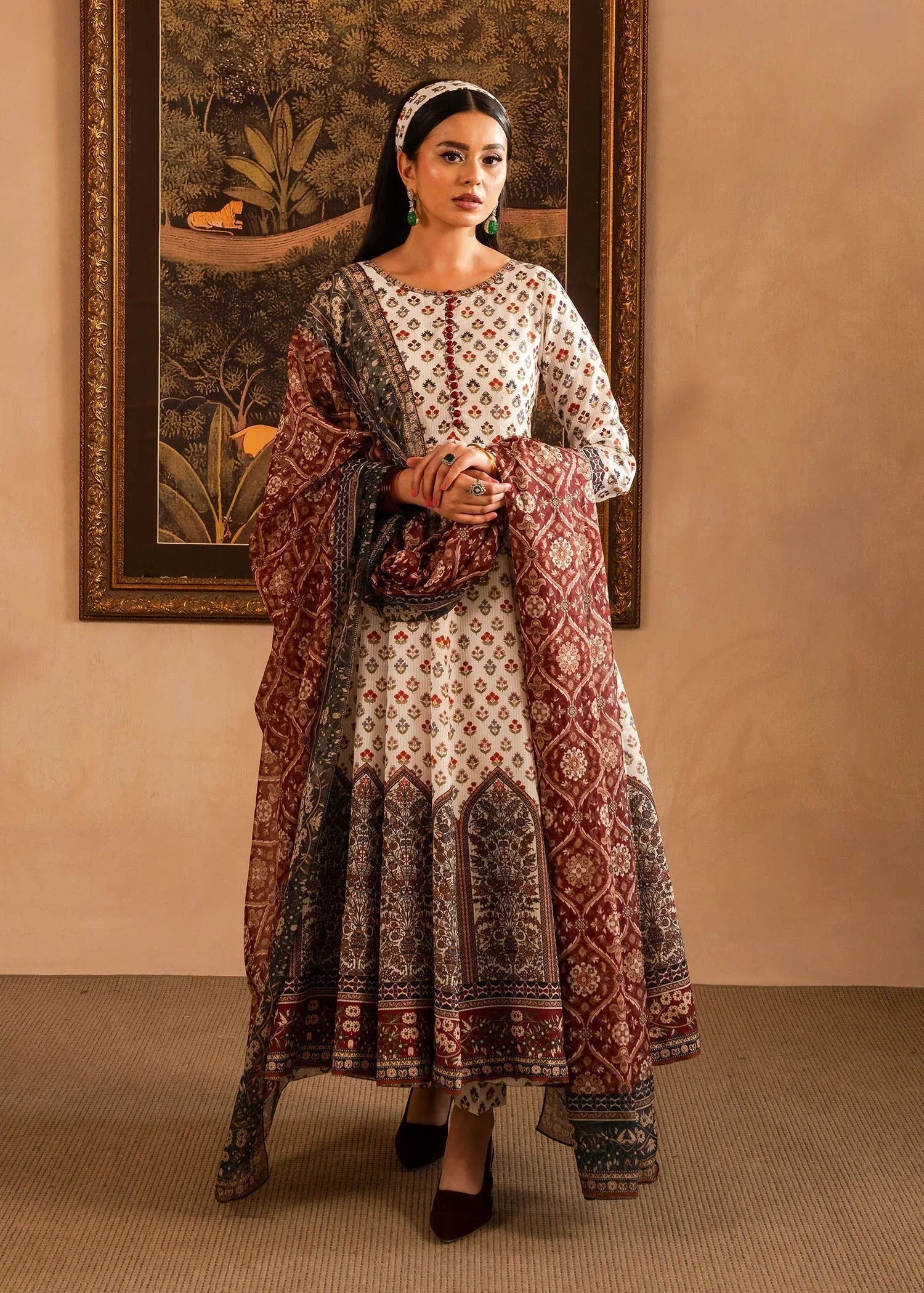 Maria Osama Khan | Retro Lawn 25 | Nair - Rang-e-Khaas
