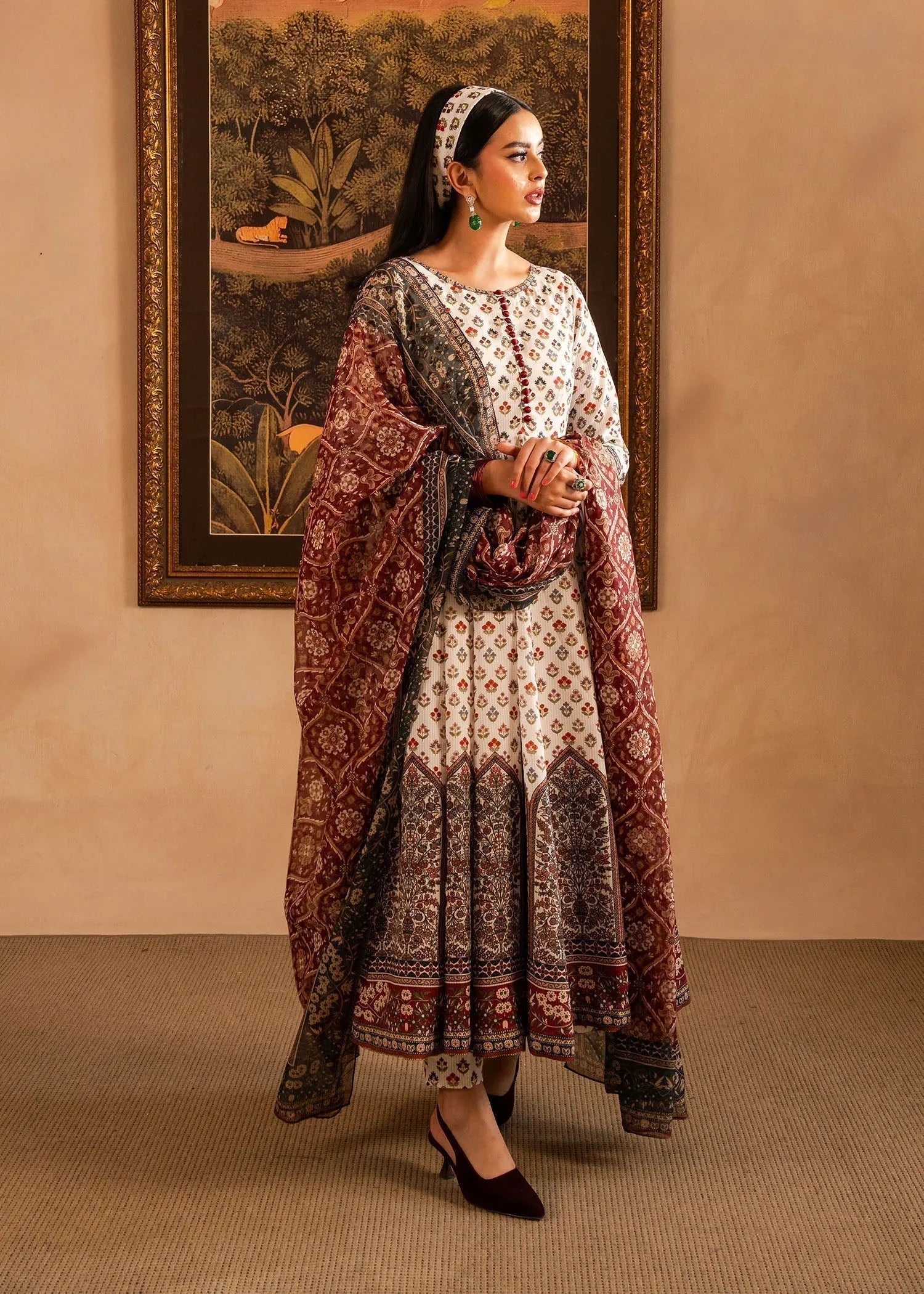 Maria Osama Khan | Retro Lawn 25 | Nair - Rang-e-Khaas