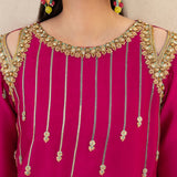 Dastoor | Maahi Luxury Pret 25 | Fuchsia Rose