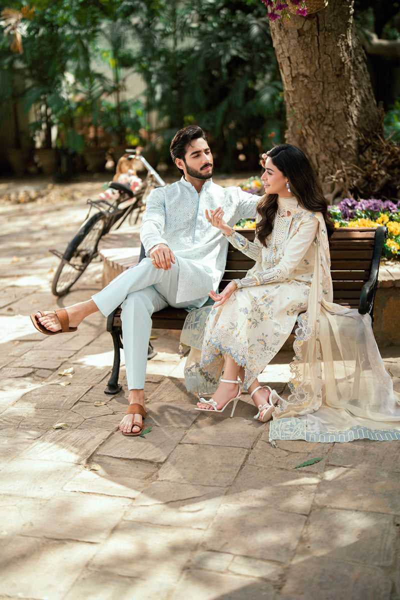 Qalamkar | Luxury Lawn Eid Edit | SB-09 Adeena - Rang-e-Khaas