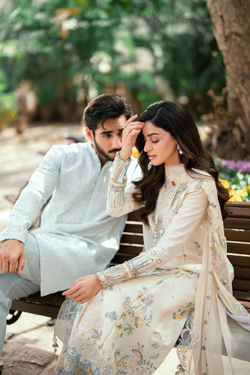 Qalamkar | Luxury Lawn Eid Edit | SB-09 Adeena - Rang-e-Khaas